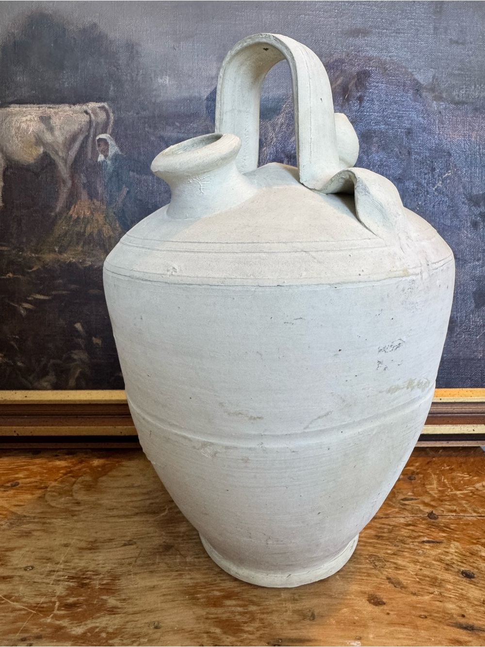 Ceramic gargoulette (double-spouted water vessel)